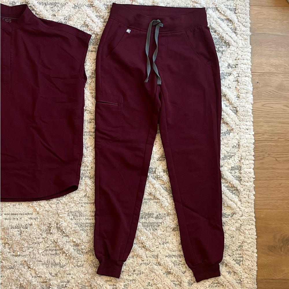 Figs Burgundy Zamora Bottoms XXS